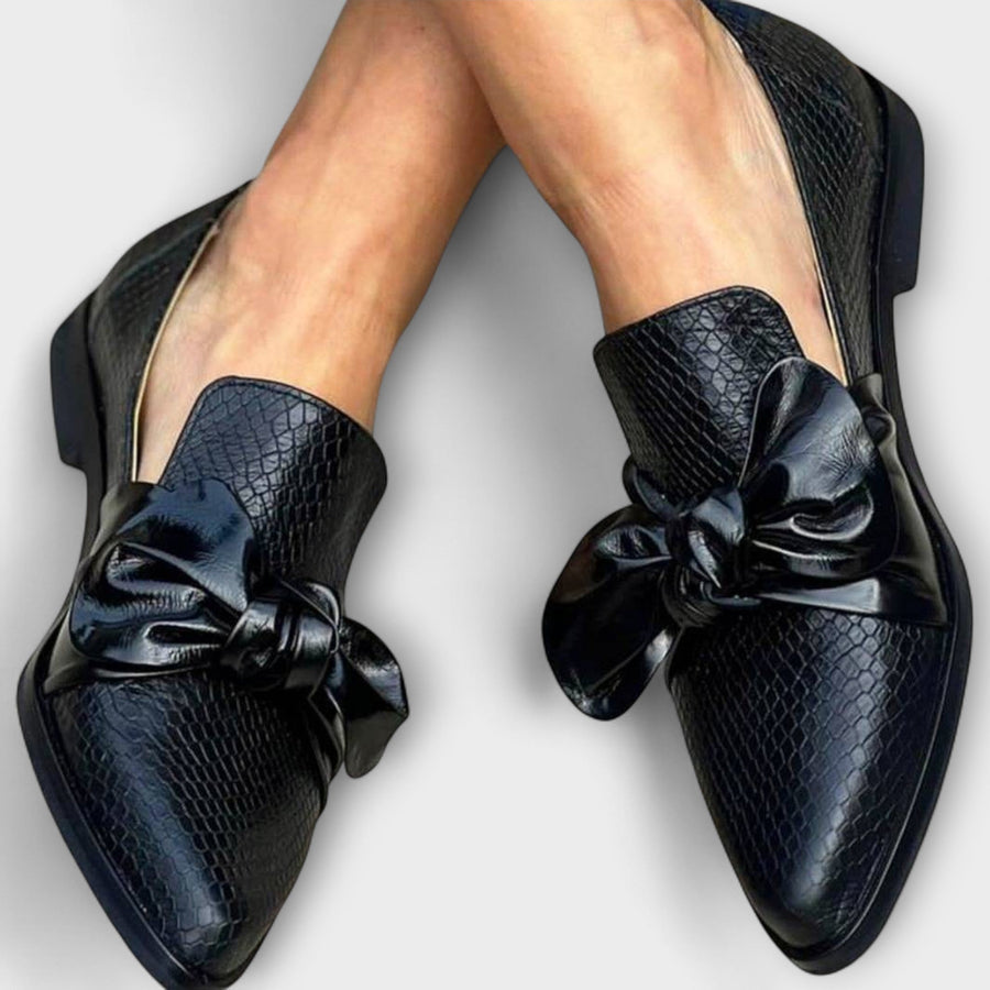 Claudia™ | Loafer med sløjfe