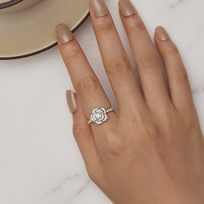 Bague Pétales de Rose Blooming Radiance