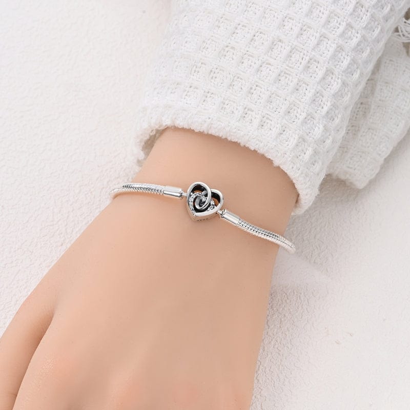 Bracelet Cœur Éternel Scintillant