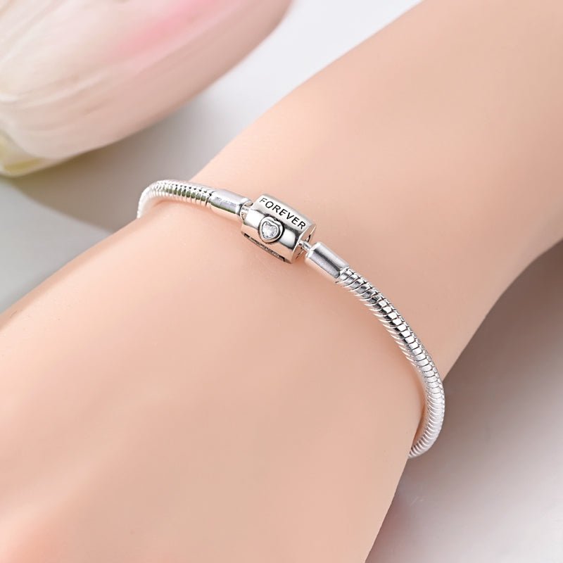 Bracelet Chaîne Serpent Cœur Forever