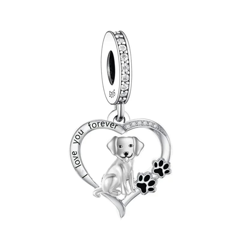 Charm Chien Labrador Forever Love