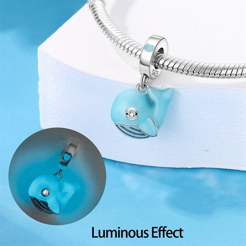 Charm Pendant Baleine Turquoise