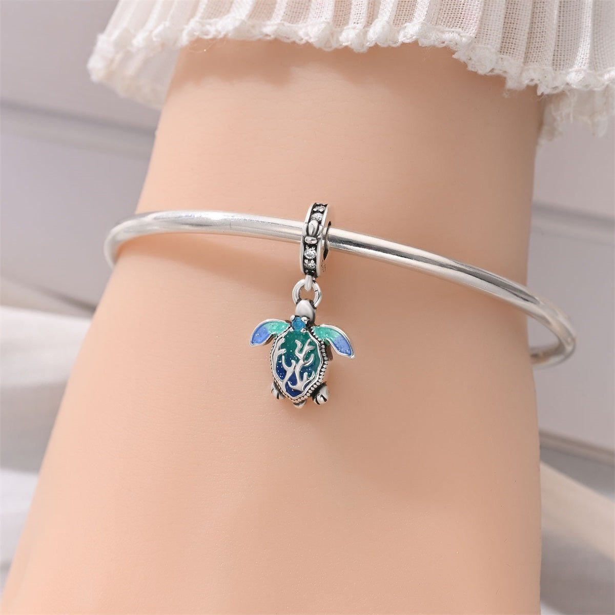 Charm Pendant Tortue Marine Océan Phosphorescent