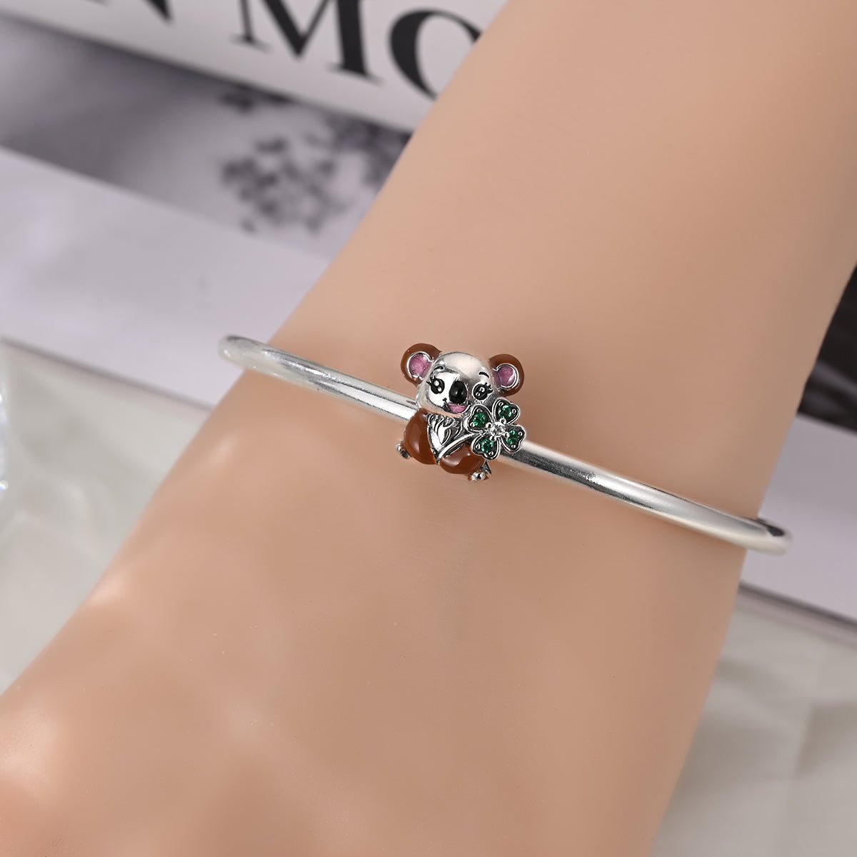 Charm Koala Porte-Bonheur au Trèfle