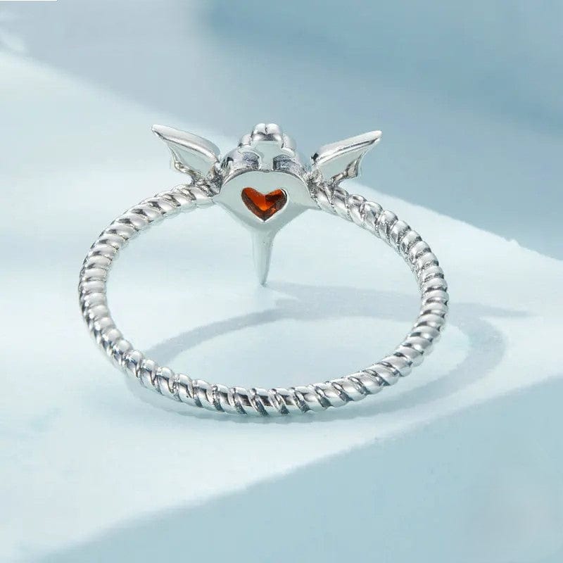 Bague Tressée Ailes Sombres Mystérieuses