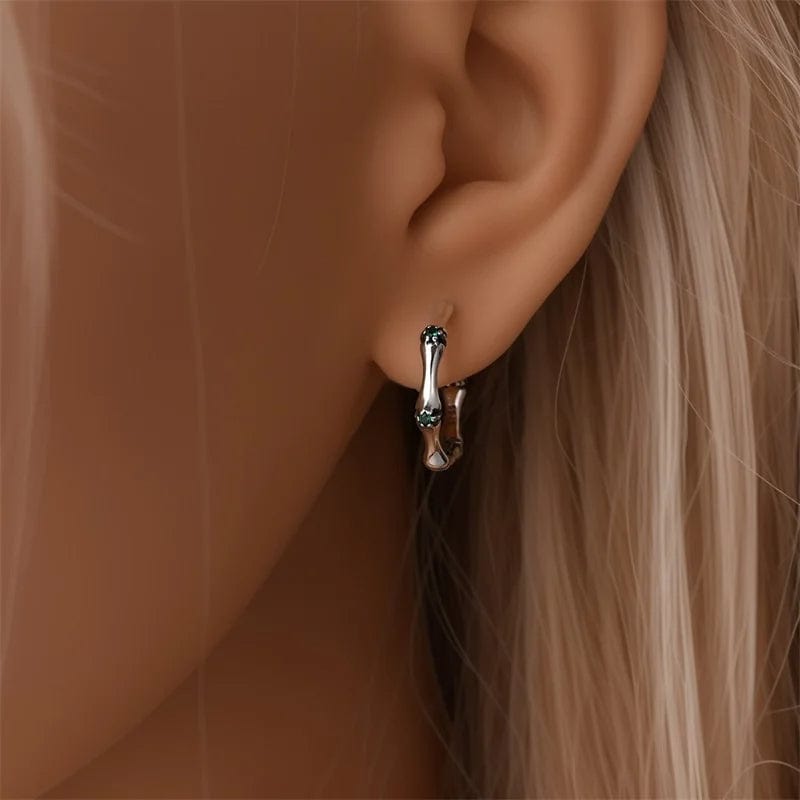 Créoles Argent Bambou