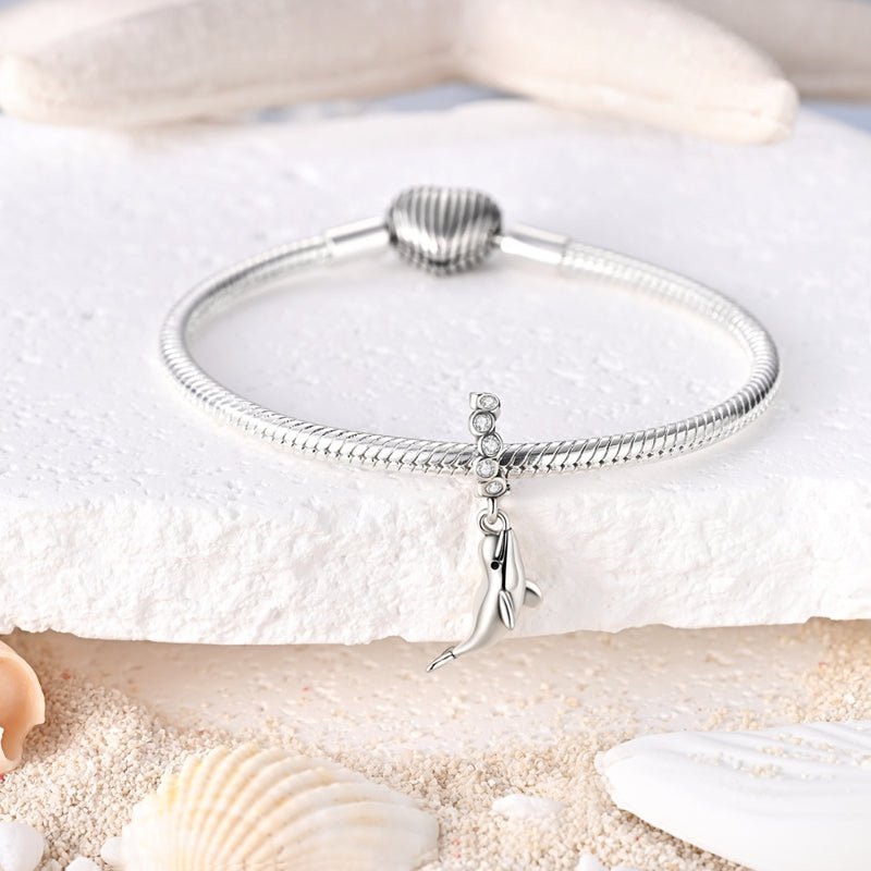 Charm Pendant Dauphin Argenté