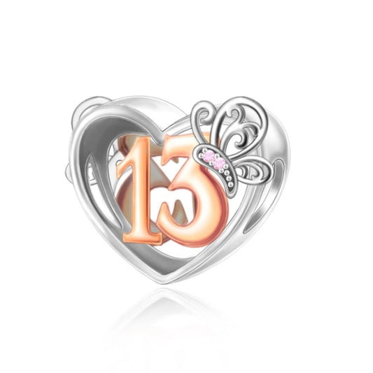 Charm Cœur Papillon 13 Ans