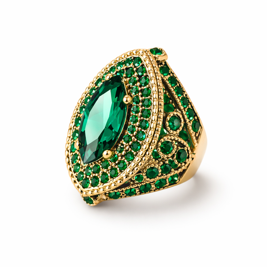 Regent Emerald | Ring i guld