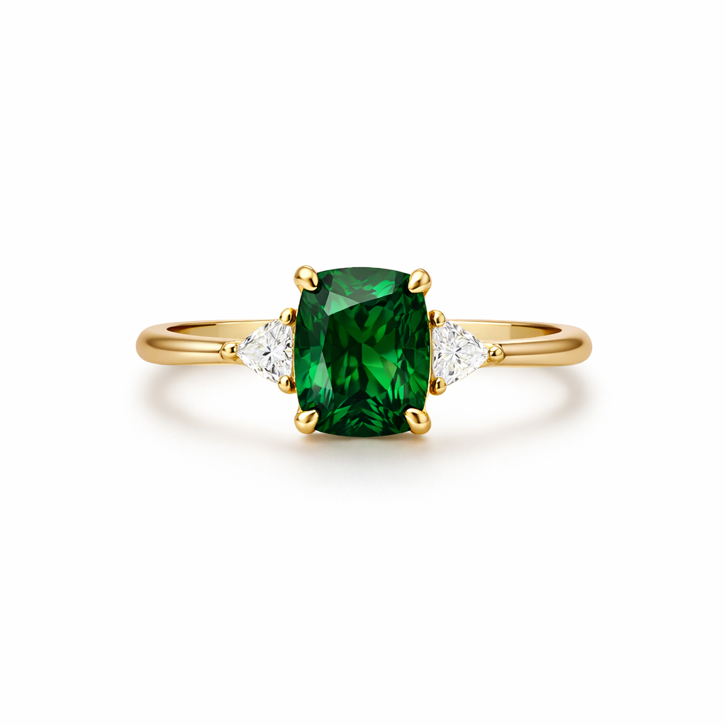 Vintage Green Stone | Ring i guld