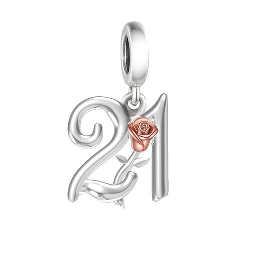 Charm Pendant Célébration 21 Ans