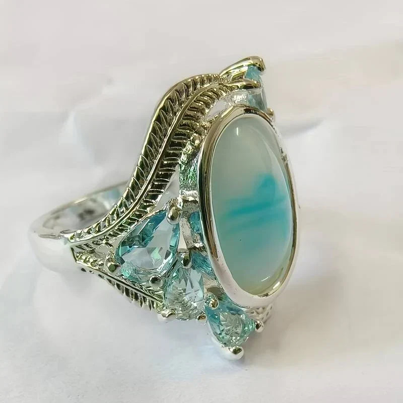 Bague Vintage Turquoise et Opale