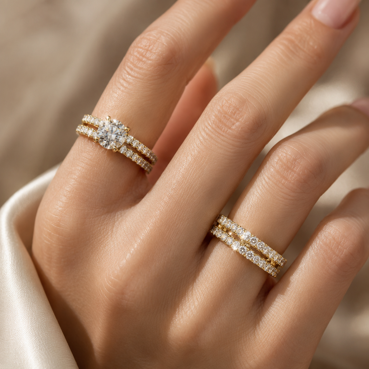 Eternal Radiance | Ringsæt i guld