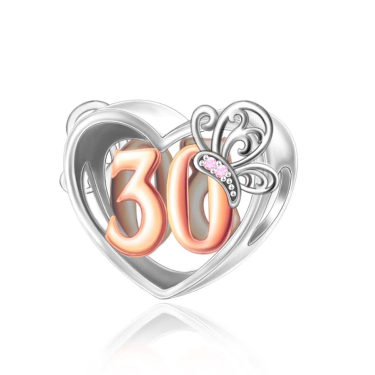 Charm Cœur Papillon 30 Ans