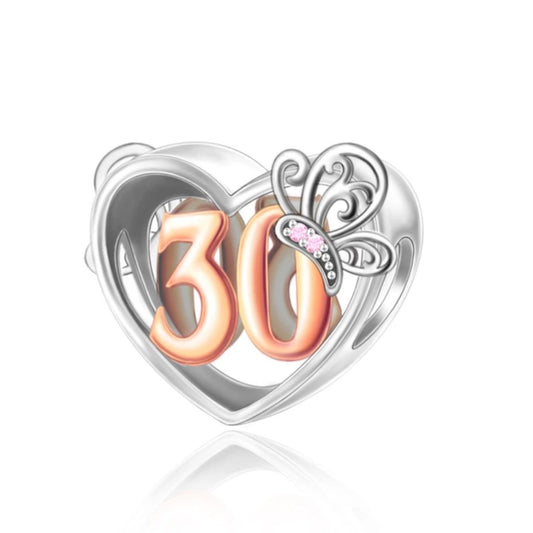 Charm Cœur Papillon 30 Ans