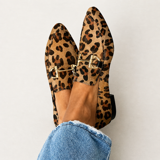 Gia | Elegante loafers i leopard