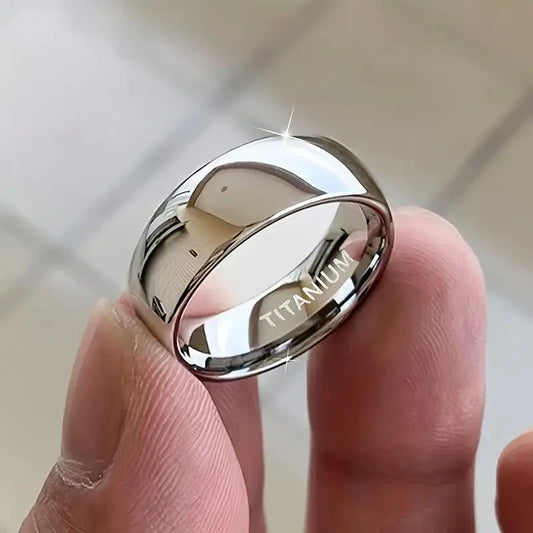 Bague PANASH en Acier Titane 6 mm