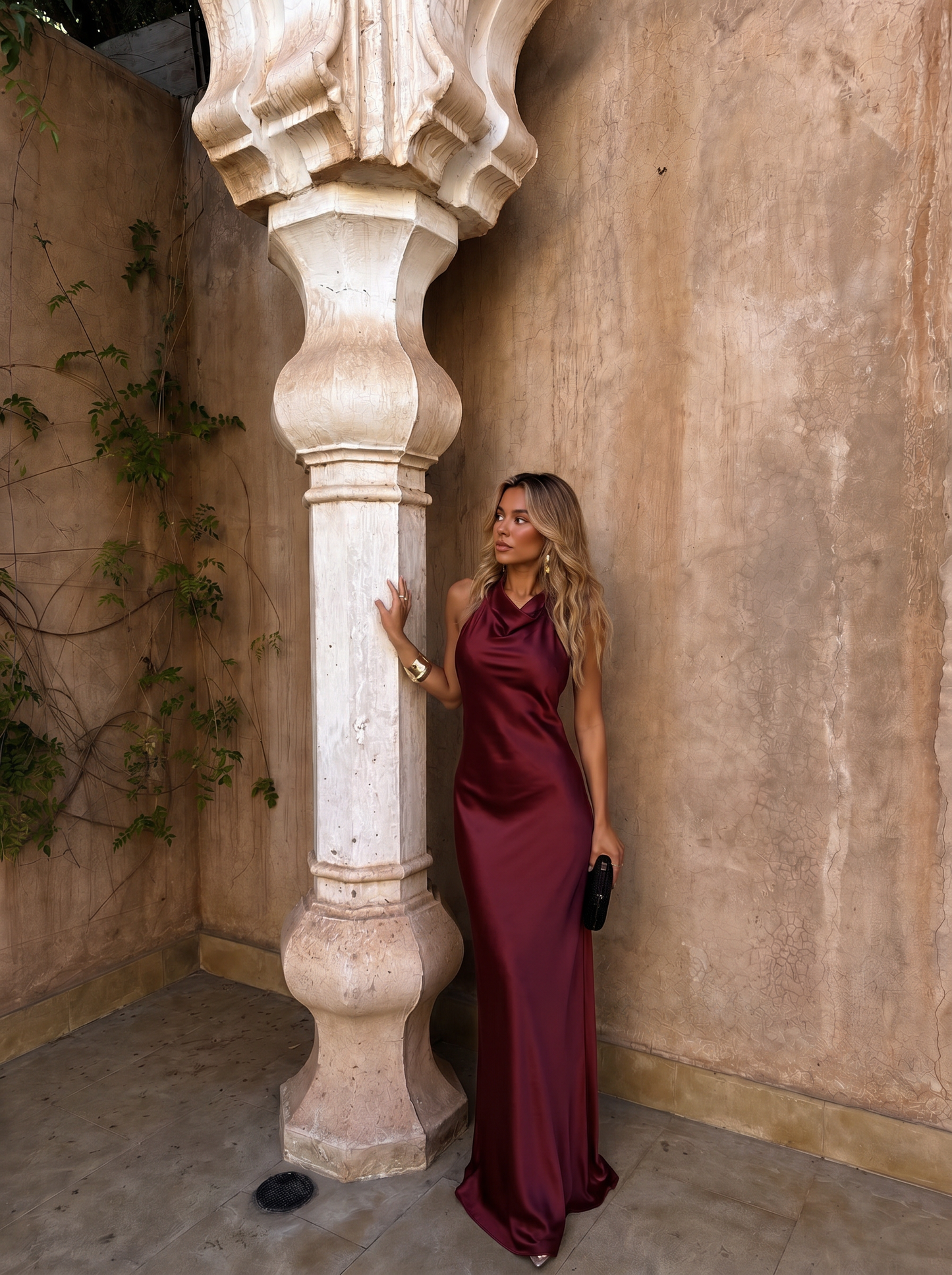 Riad-kjole, terrakotta