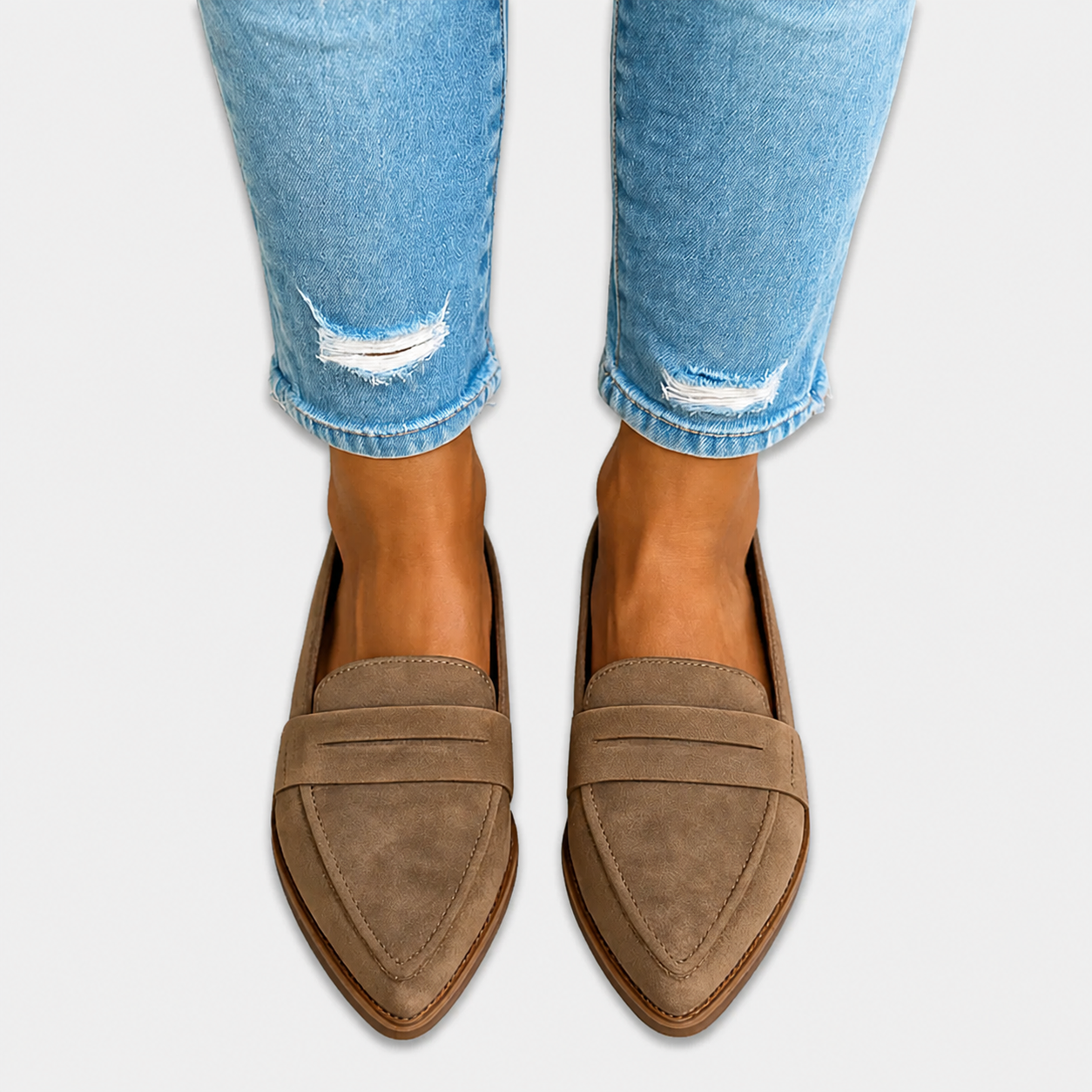 Nadia™ | Loafers i ruskind