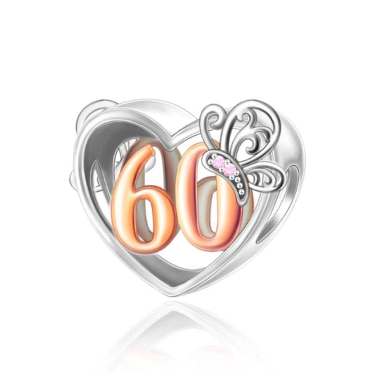 Charm Cœur Papillon 60 Ans