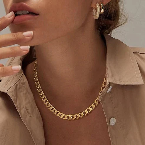 Collier chaîne cubaine épaisse