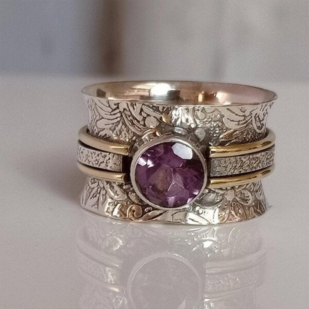 Bague de méditation bohème en cristal