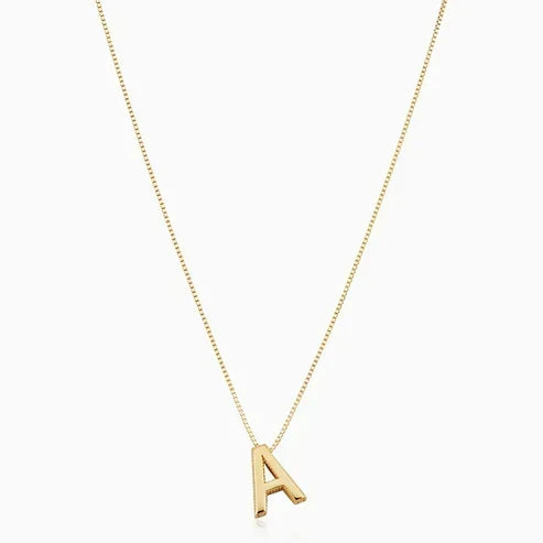 Collier lettre d'amour initiale
