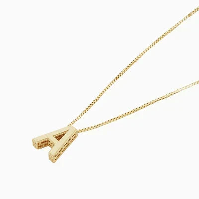 Collier lettre d'amour initiale