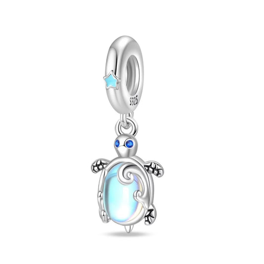 Charm Pendant Tortue Marine Irisée Éclat Océan