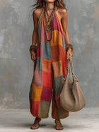 Patchwork Bohème™ Jumpsuit – Friskhed og frihed i en unik kunstnerisk stil