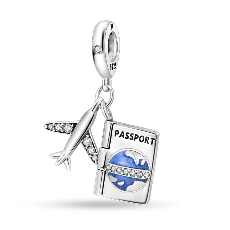 Charm Pendant Passeport Ouvrant