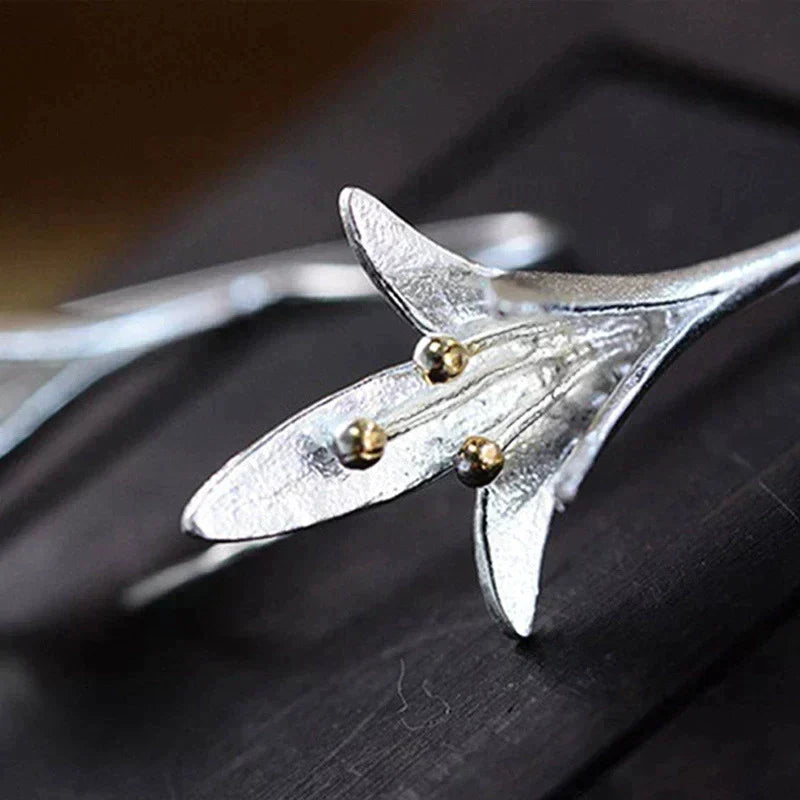 Boucles d'oreilles Fleurs en Argent