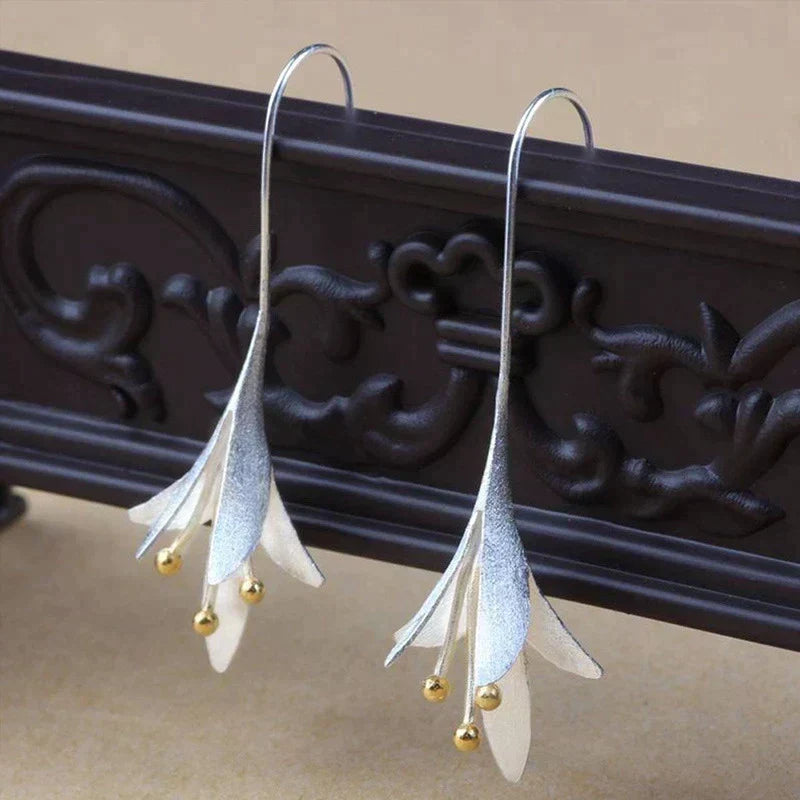 Boucles d'oreilles Fleurs en Argent