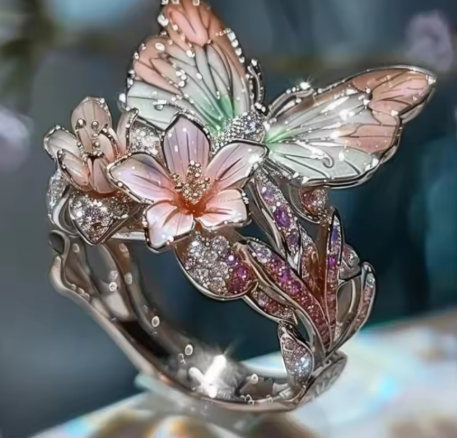 Bague Florale Vintage Dorée Prifddinas