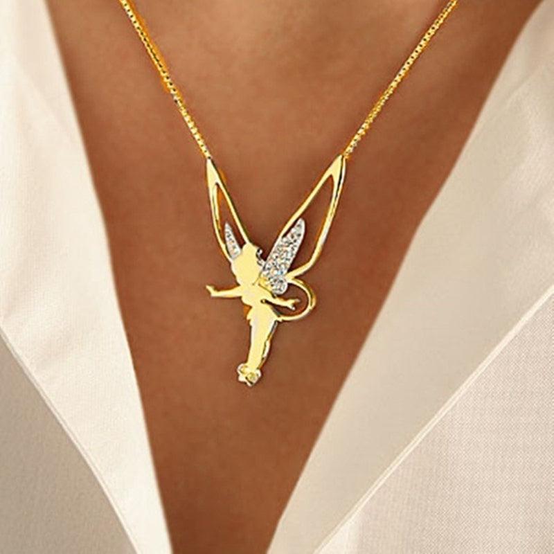 Collier Fée en Or et Argent