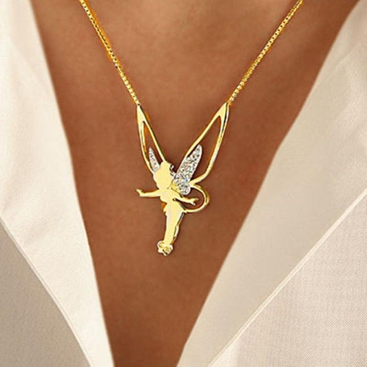 Collier Fée en Or et Argent