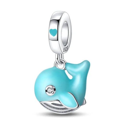 Charm Pendant Baleine Turquoise