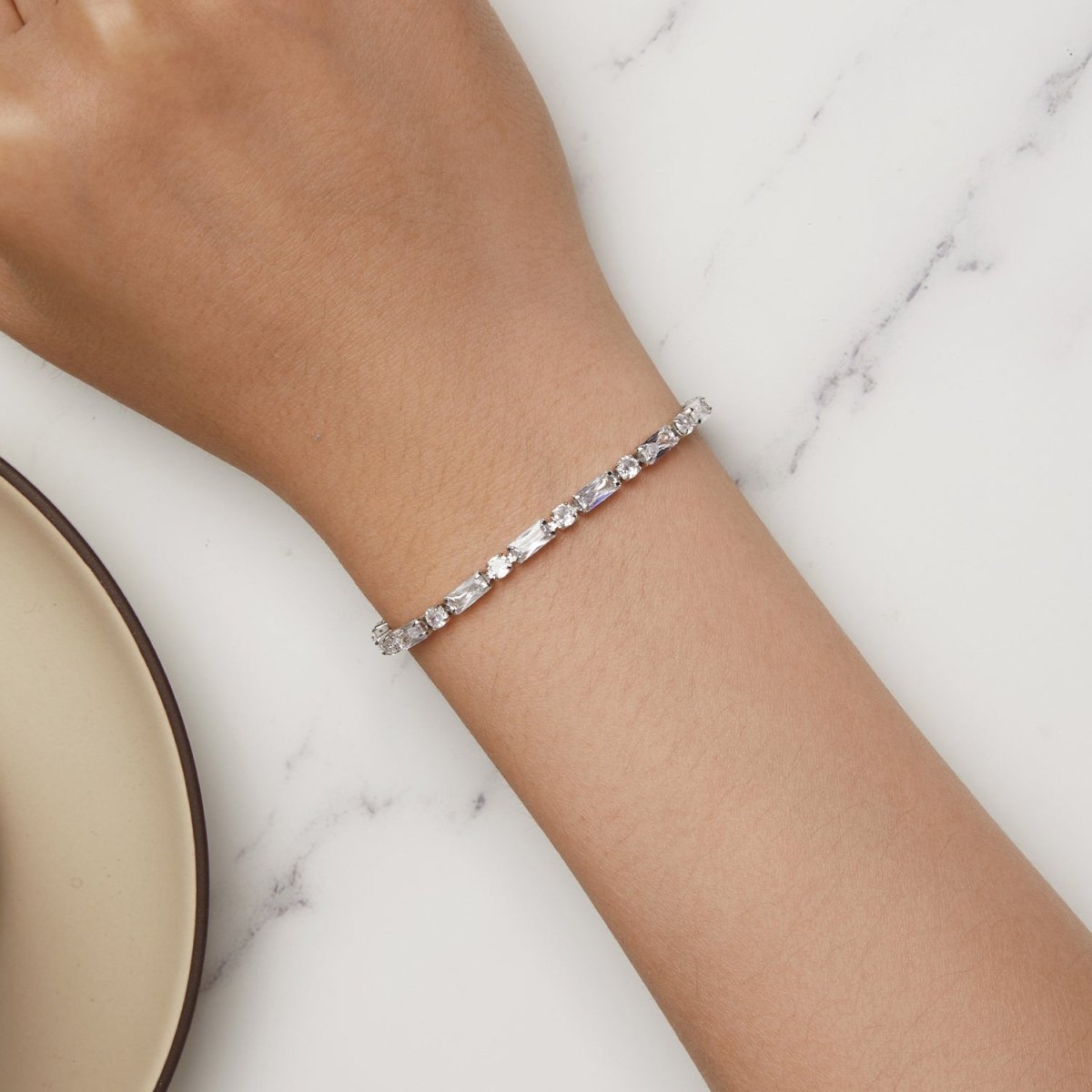 Bracelet Réglable en Cristal Taille Mixte