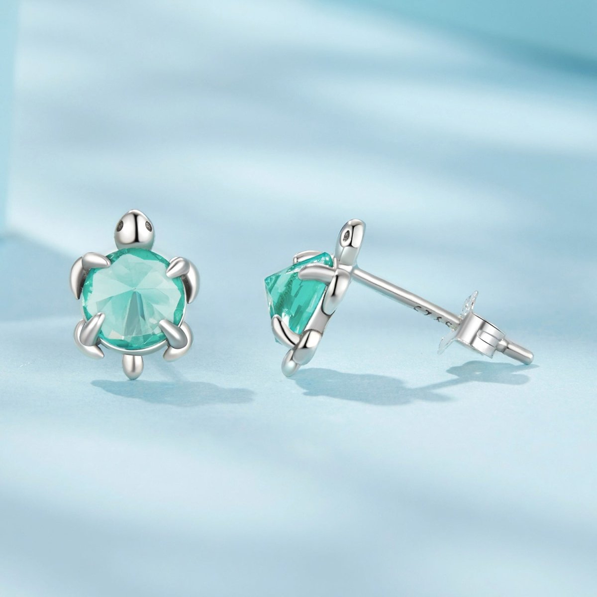 Puces d'Oreilles Tortue Marine Aqua