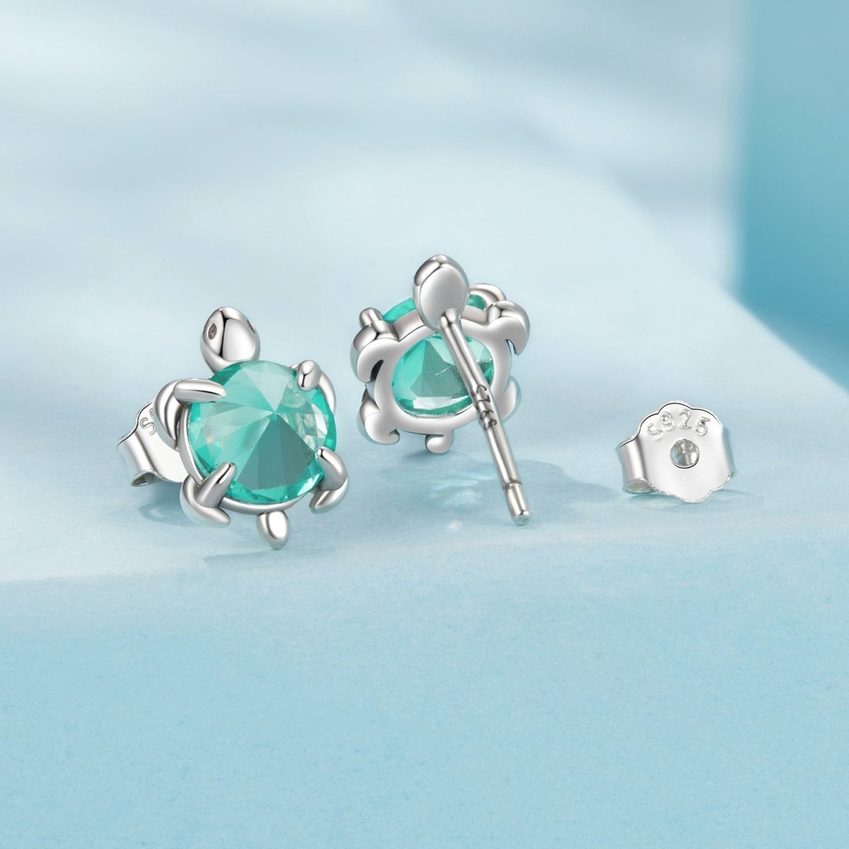 Puces d'Oreilles Tortue Marine Aqua