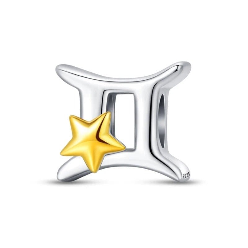 Charms Constellation Zodiaque Étoile Dorée