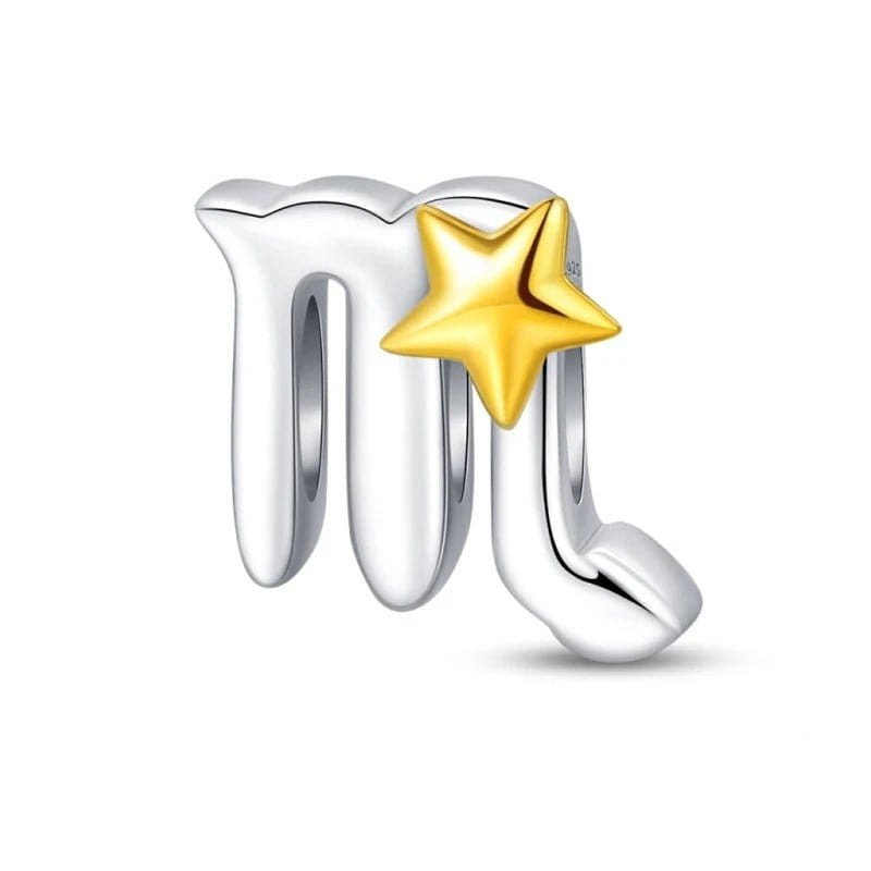 Charms Constellation Zodiaque Étoile Dorée