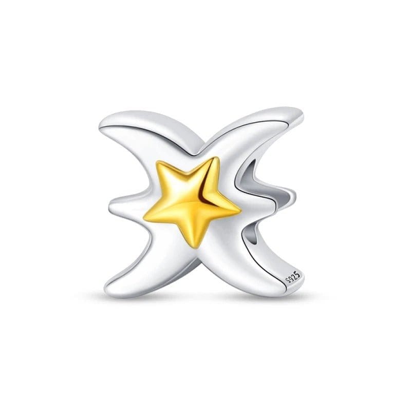 Charms Constellation Zodiaque Étoile Dorée