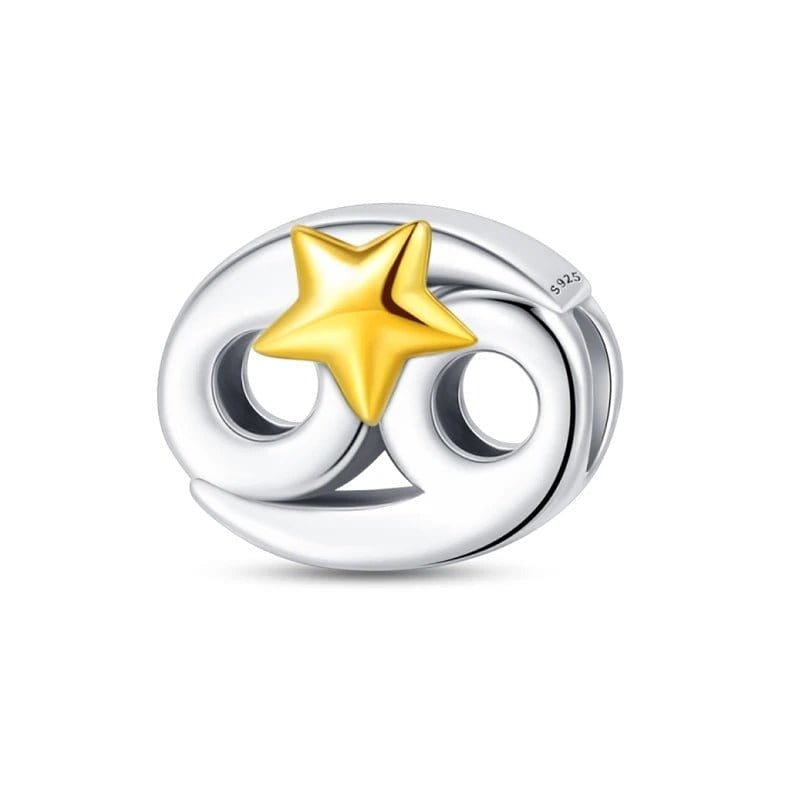Charms Constellation Zodiaque Étoile Dorée