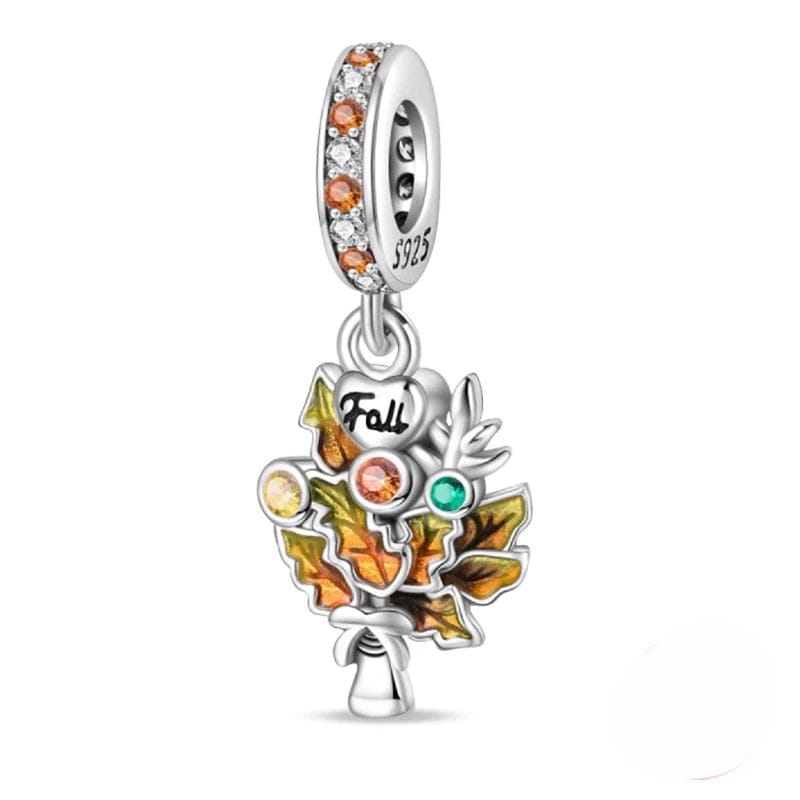 Charm Pendant Feuille d'Érable Automnale