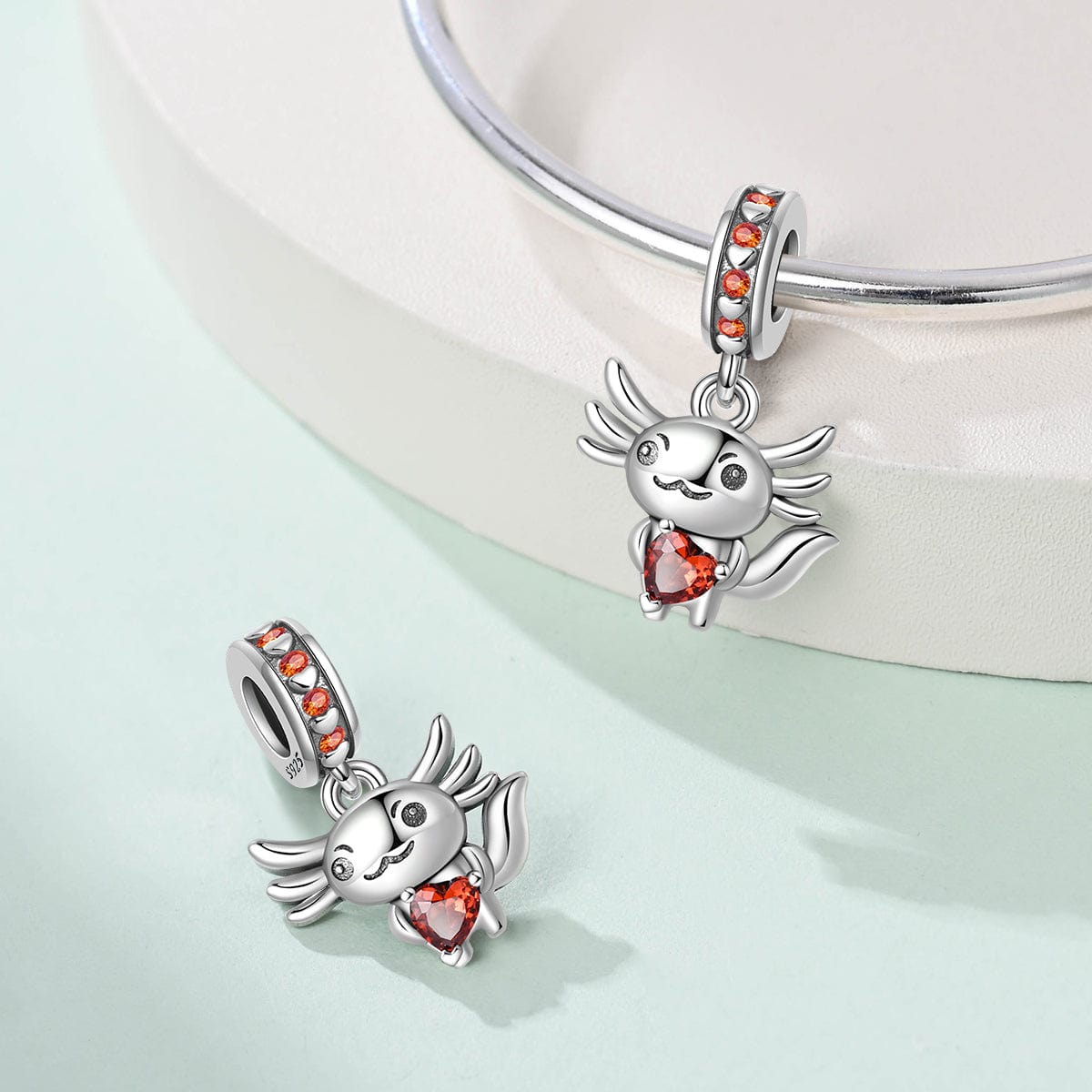 Charm Pendant Axolotl Love