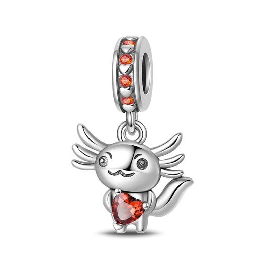 Charm Pendant Axolotl Love