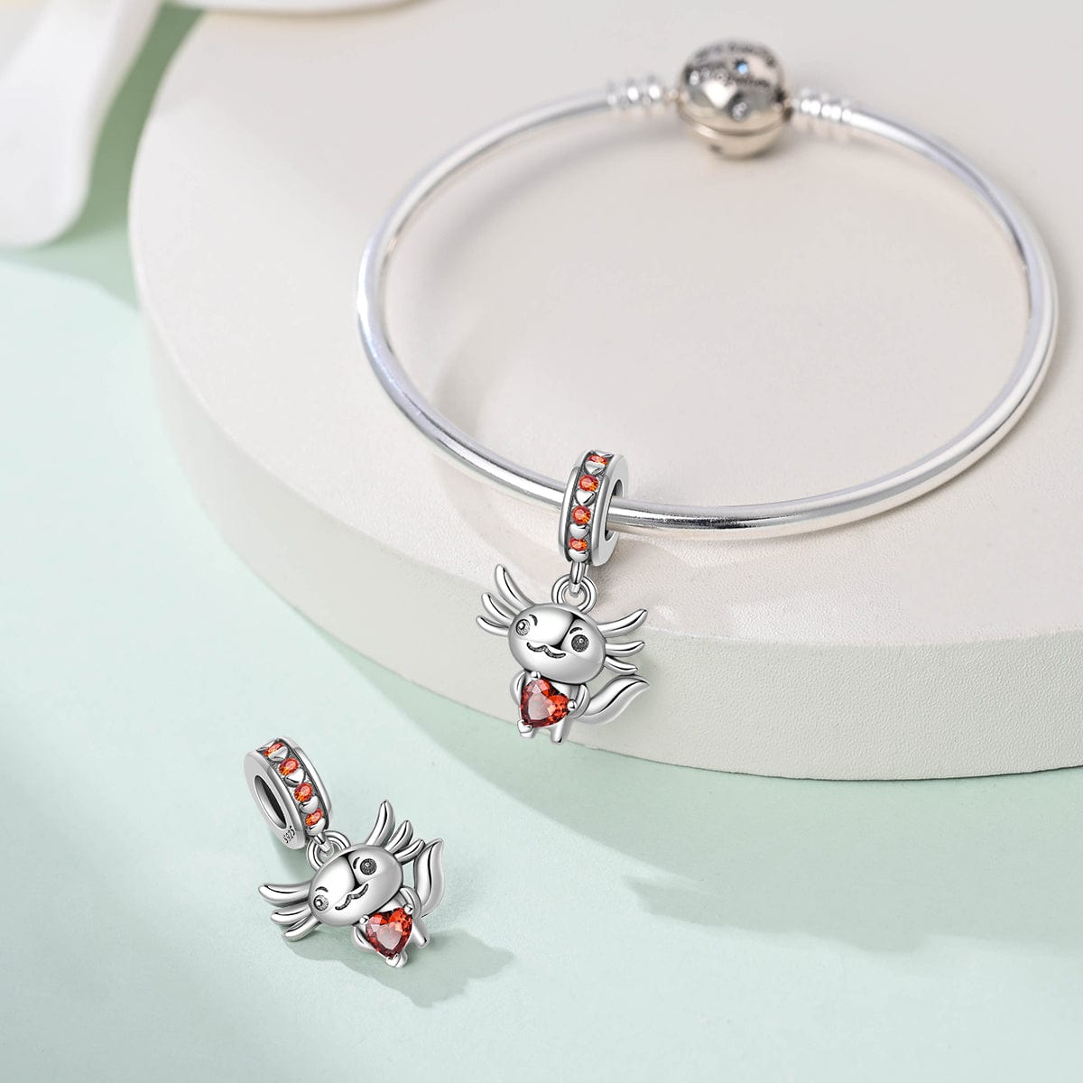 Charm Pendant Axolotl Love