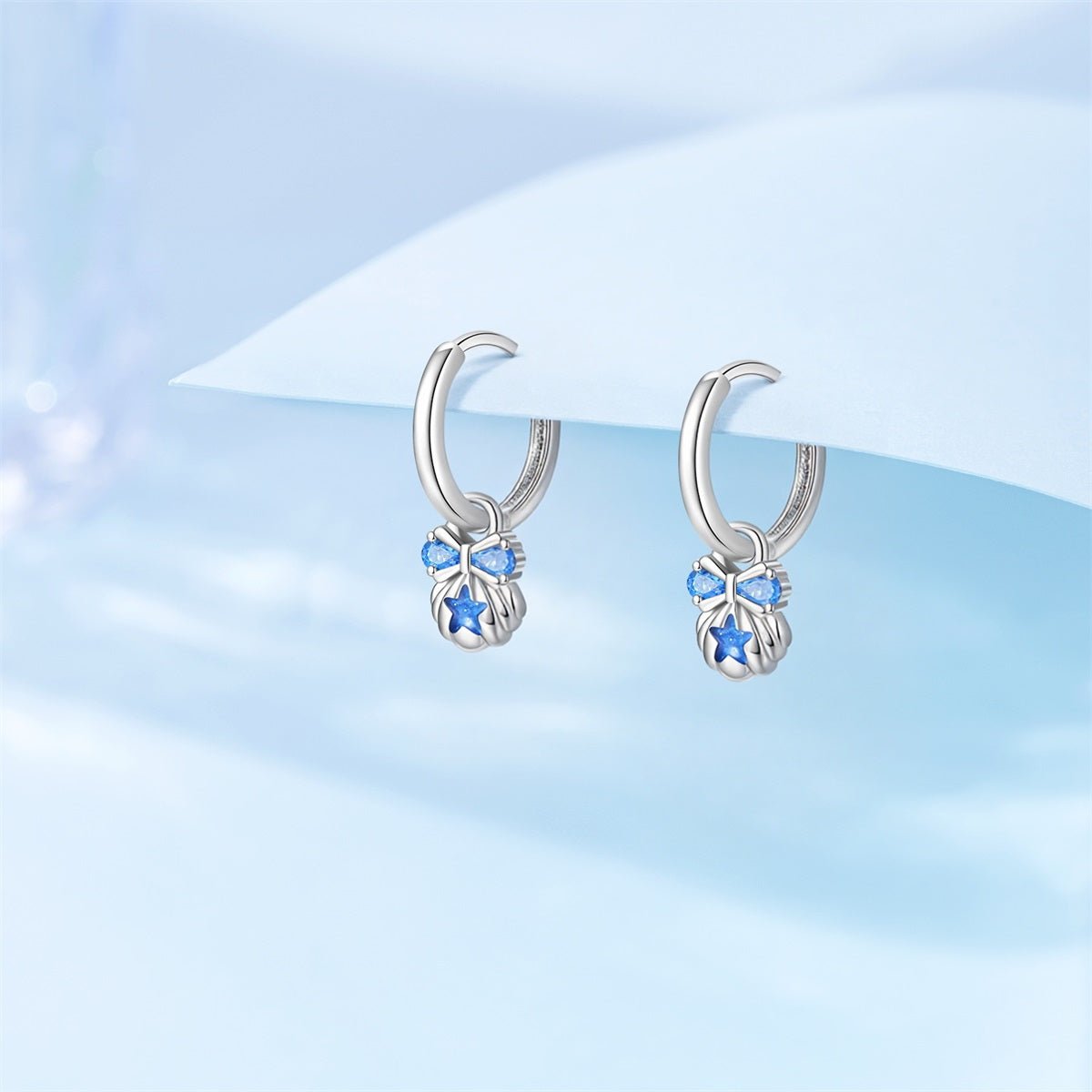 Créoles Étoile de Mer Bleue et Nœud