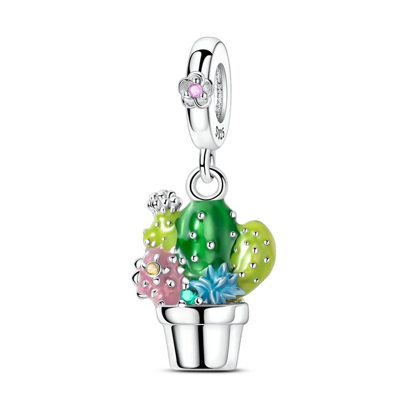 Charm Pendant Cactus Coloré